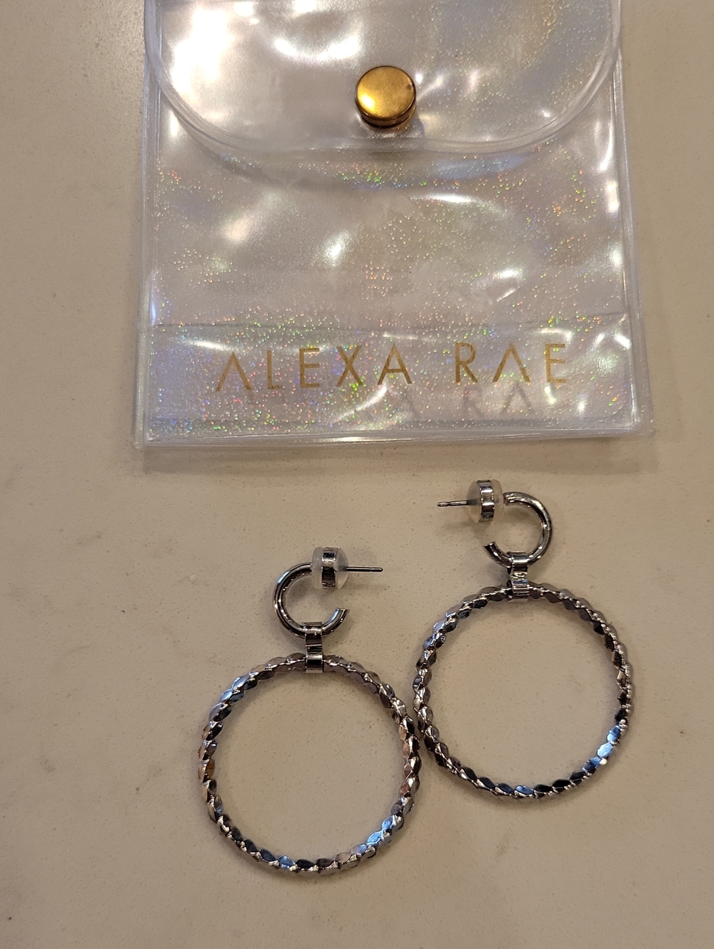 Melania Rae Hoop Earrings.